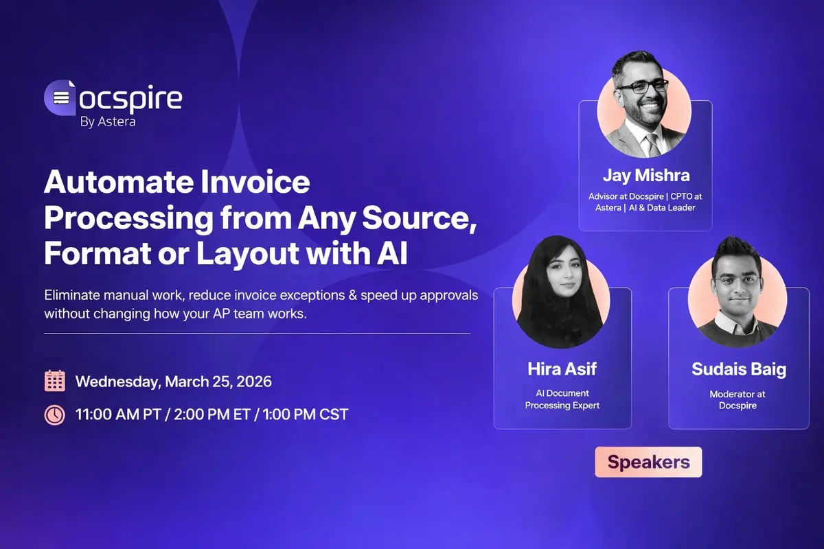 AI Invoice Automation Webinar | Docspire