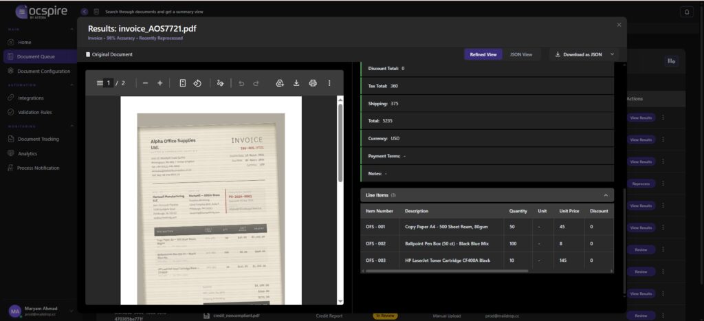 Vendor Invoice Approval Automation in Microsoft Dynamics 365 | Docspire